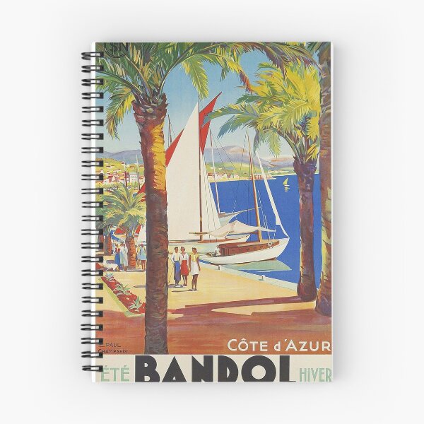 Item preview, Bandol France Vintage Travel Poster designed and sold by vintagevivian.
