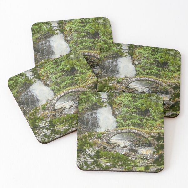 Item preview, Old Japanese waterfall crossing bridge designed and sold by PODLizardWizard.