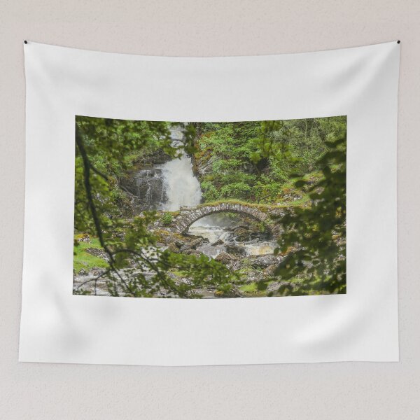 Item preview, Old Japanese waterfall crossing bridge designed and sold by PODLizardWizard.