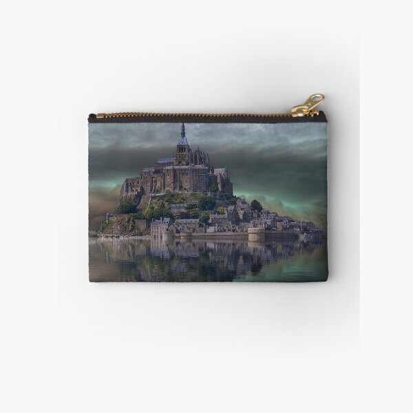 Item preview, Landscape of towering medieval island castle designed and sold by PODLizardWizard.