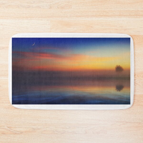 Item preview, Misty Sunset Across the Lake HiRes Artwork designed and sold by PODLizardWizard.