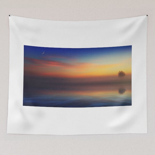 Item preview, Misty Sunset Across the Lake HiRes Artwork designed and sold by PODLizardWizard.