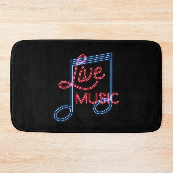 Item preview, Neon Live Music in Red and Blue designed and sold by blueskiesforme.