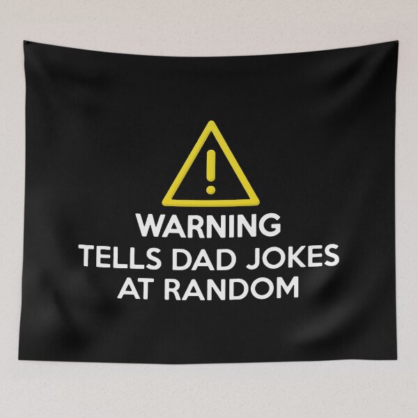 Item preview, Warning Tels Dad Jokes At Random - Funny Awesome Dad  designed and sold by NibbledGang.