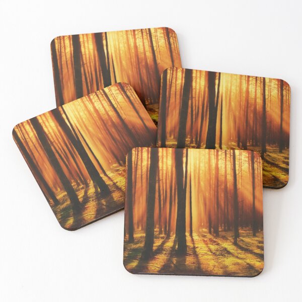 Item preview, Dark Spooky Forrest Sunset Photographic Art designed and sold by PODLizardWizard.