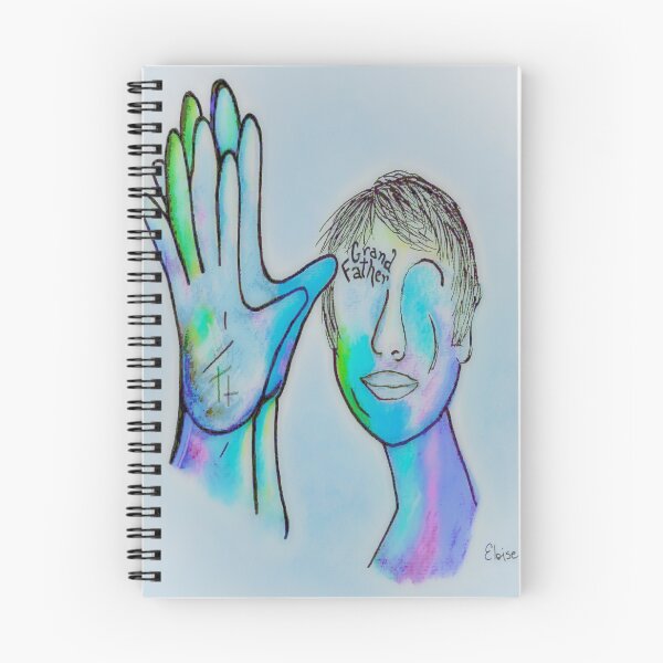 Item preview, ASL Grandfather in Blue Overtones designed and sold by EloiseArt.