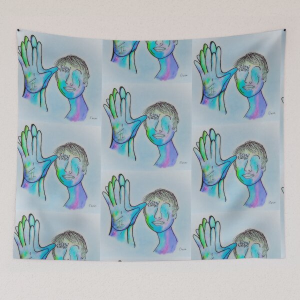 Item preview, ASL Grandfather in Blue Overtones designed and sold by EloiseArt.
