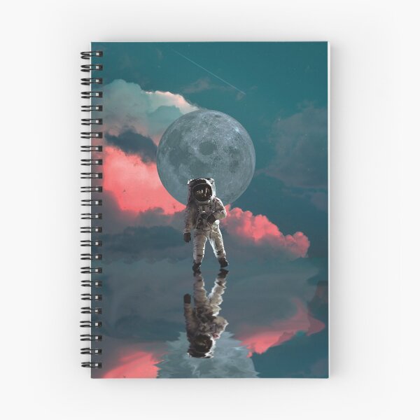 Aperçu de l'œuvre Illustration de l'espace extérieur de l'astronaute réfléchissant créée et vendue par PODLizardWizard.