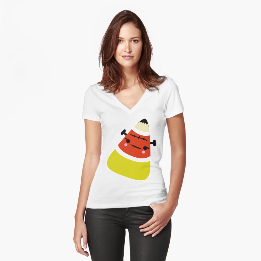 Item preview, Fitted V-Neck T-Shirt designed and sold by CanisPicta.