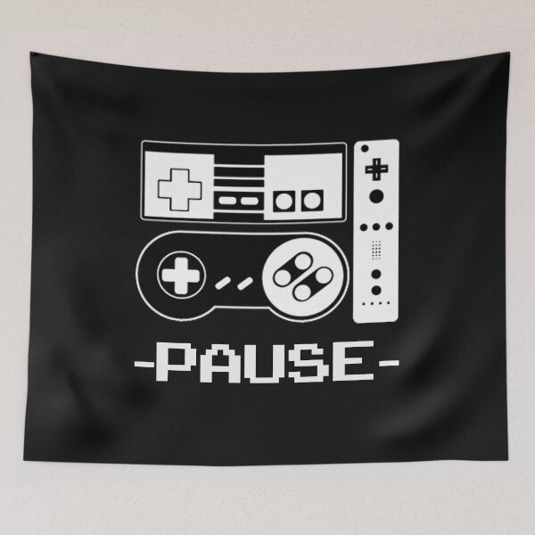 Item preview, Pause- Retro 80s Video Game Gamer designed and sold by C0SMICALCHEMY.