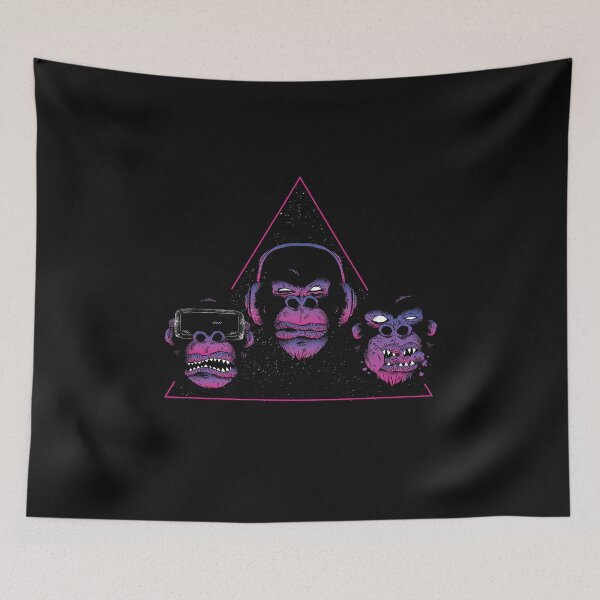 Item preview, three cool monkeys, gorilla designed and sold by DerSenat.