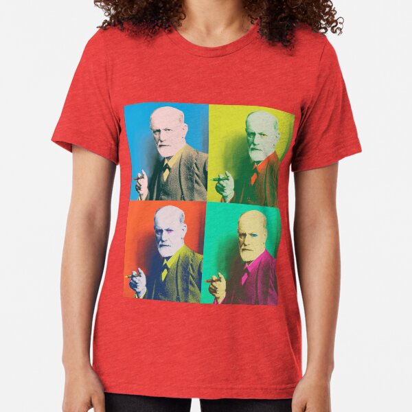 Sigmund Freud Pop Art Tri-blend T-Shirt