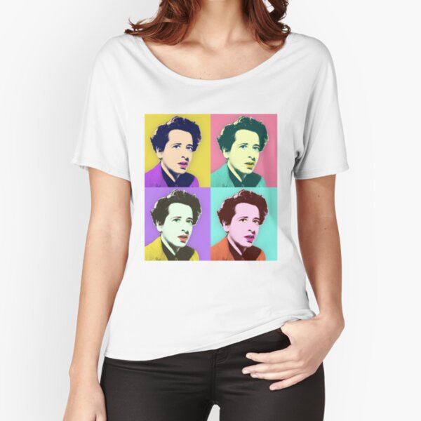 Hannah Arendt - Diseño Pop Art Camiseta ancha