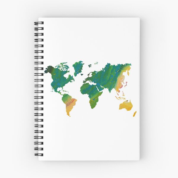 Item preview, Green World Continents Map  designed and sold by hollanov98.