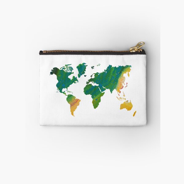 Item preview, Green World Continents Map  designed and sold by hollanov98.