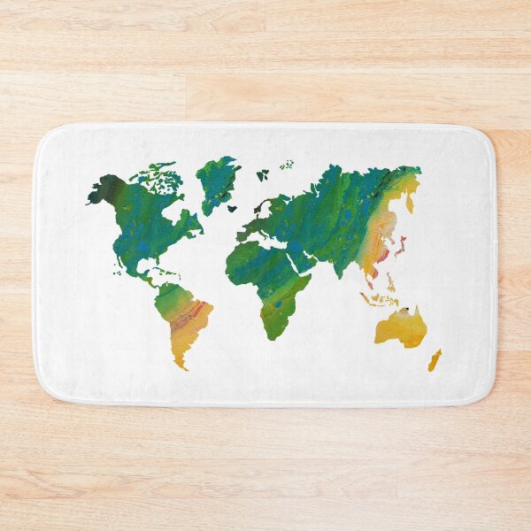 Item preview, Green World Continents Map  designed and sold by hollanov98.