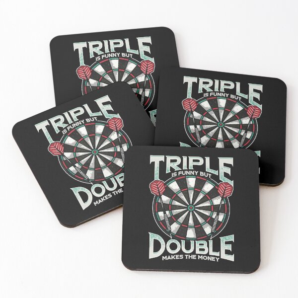 Item preview, Triple Is Funny But Double Makes The Money Darts designed and sold by perfectpresents.