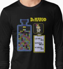 Dr.Mario NES Long Sleeve T-Shirt