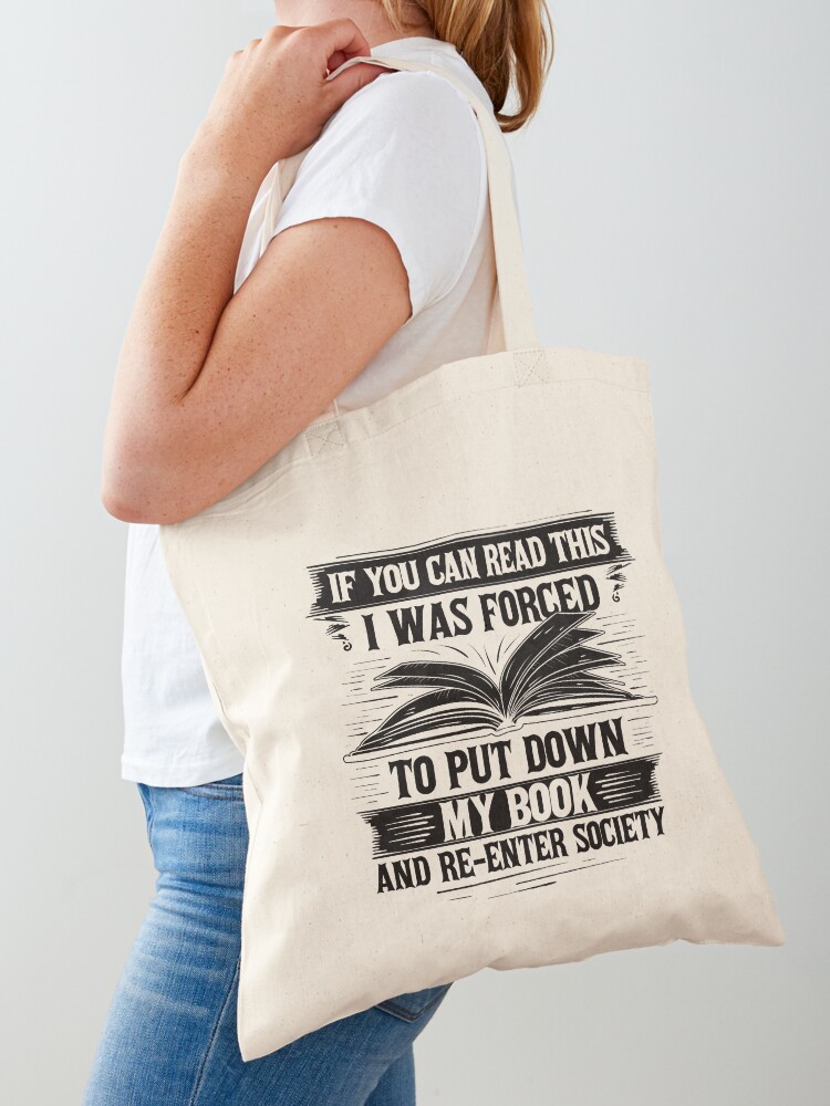 reading tote bag