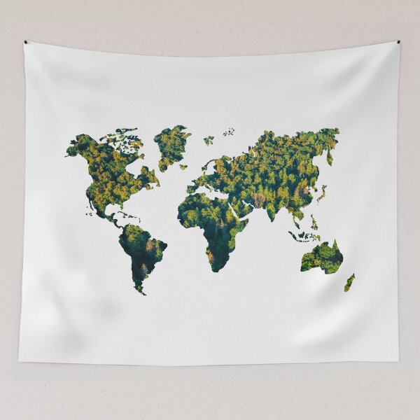 Item preview, Forest World Continents Map  designed and sold by hollanov98.
