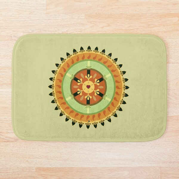 Citrus Heart Bath Mat