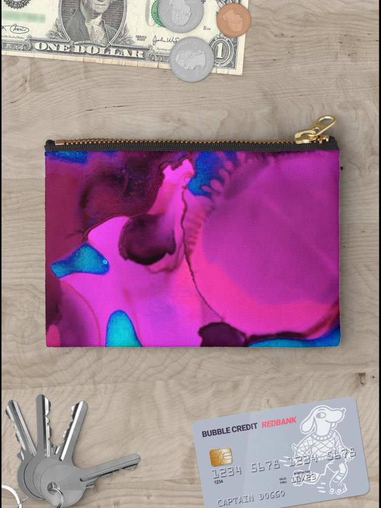 Thumbnail 3 of 4, Zipper Pouch, Neon Ink designed and sold by wowpatterns.