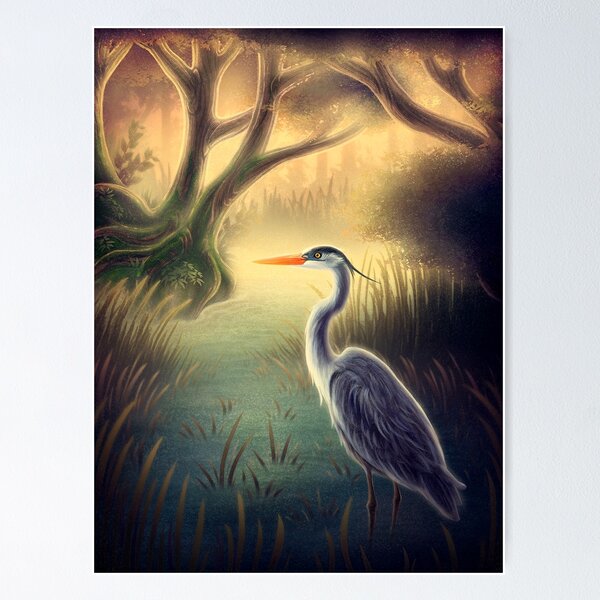 Item preview, Great Blue Heron designed and sold by doomed-dreamer.