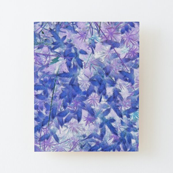 Blue Moss Wood Mounted Print