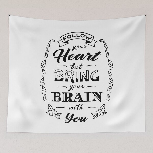 Item preview, Follow Your Heart But Bring Your Brain designed and sold by oberdoofus.
