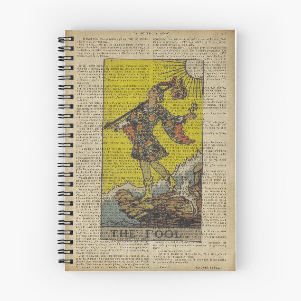 Item preview, The Fool Tarot Card on old paper designed and sold by fishercraft.