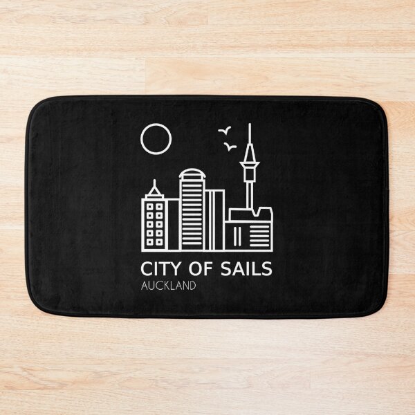 Item preview, City of Sails Auckland New Zealand White designed and sold by kiwishirts.