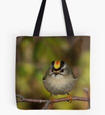 Golden Crowned Kinglet Tote Bag