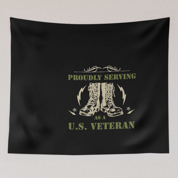 Item preview, Proudly Serving As A US Veteran  designed and sold by Superhero Gear.