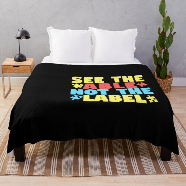 Item preview, See The Able Not The Label Autism Awareness designed and sold by Superhero Gear.