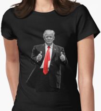 Donald Trump For President 2016 Thumbs Up Women's Fitted T-Shirt