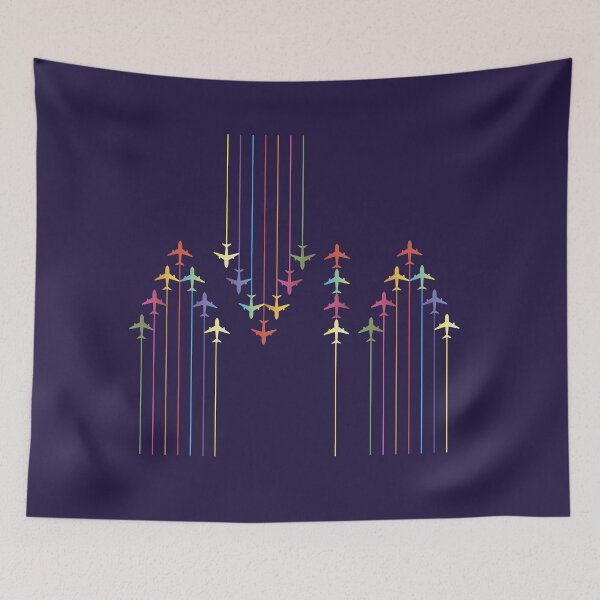 Item preview, Colorful Aviation Plane Silhouettes designed and sold by NorseTech.
