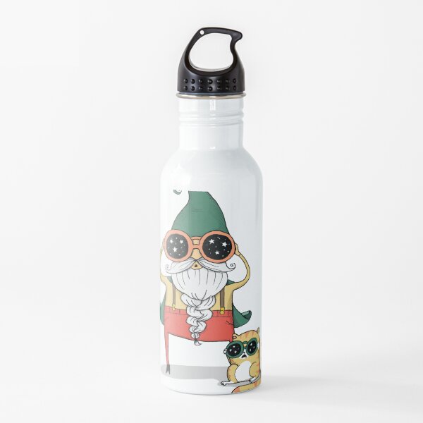 Wizard and Cat Water Bottle