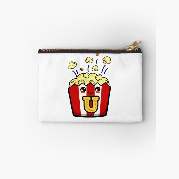 Aperçu de l'œuvre Boîte à popcorn avec lettre de l'alphabet U créée et vendue par kidsmonogram.