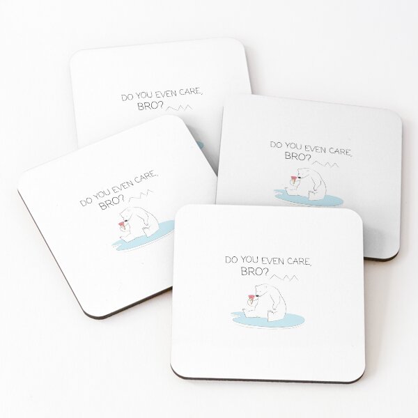 Item preview, Polar Bear - Do you even care, bro? designed and sold by olivergraham.