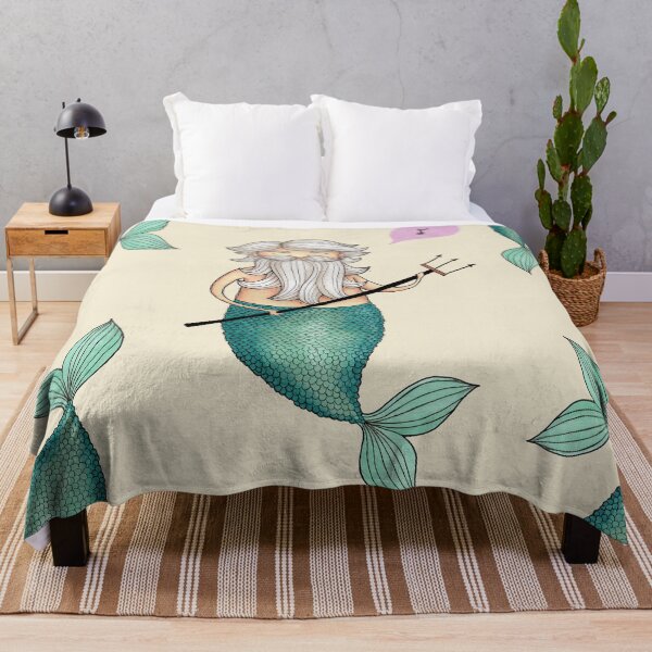 Item preview, Poseidon merman with beard designed and sold by agrapedesign.