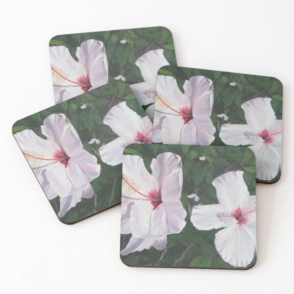 Item preview, Hibiscus Flowers x 2.  Oils on Canvas. From a Photograph. designed and sold by RitaBlom.