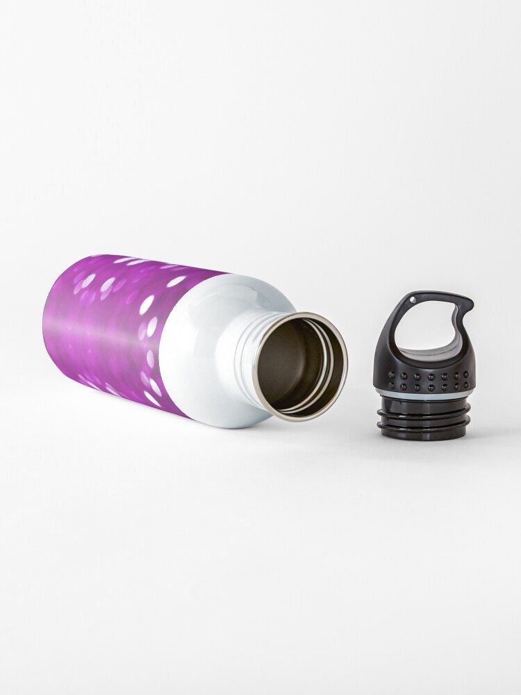 Alternate view of Dark Pink Magenta Fuchsia Sparkly Bokeh Water Bottle