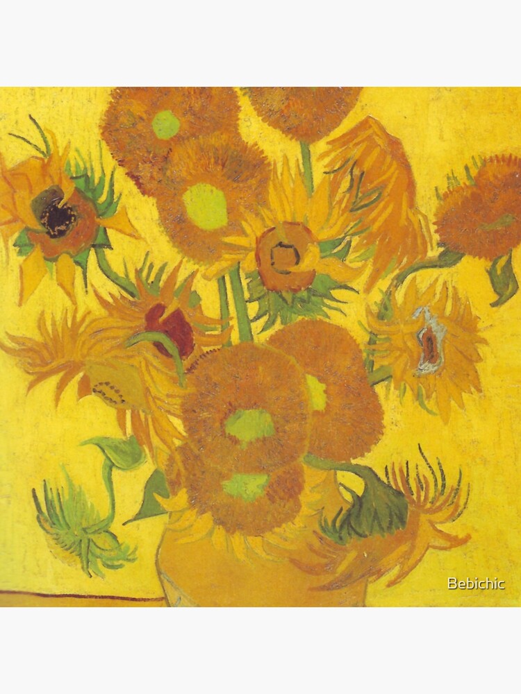Tote Bag Les Tournesols Peinture De Vincent Van Gogh Vase Avec Quinze Tournesols Par Bebichic Redbubble