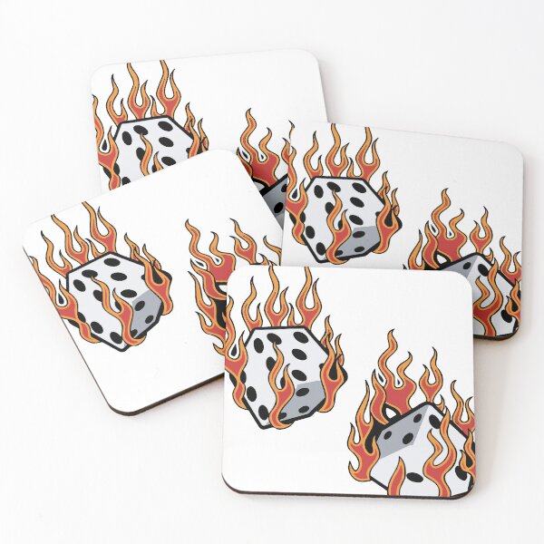Item preview, Flaming Dice  designed and sold by Rott515.