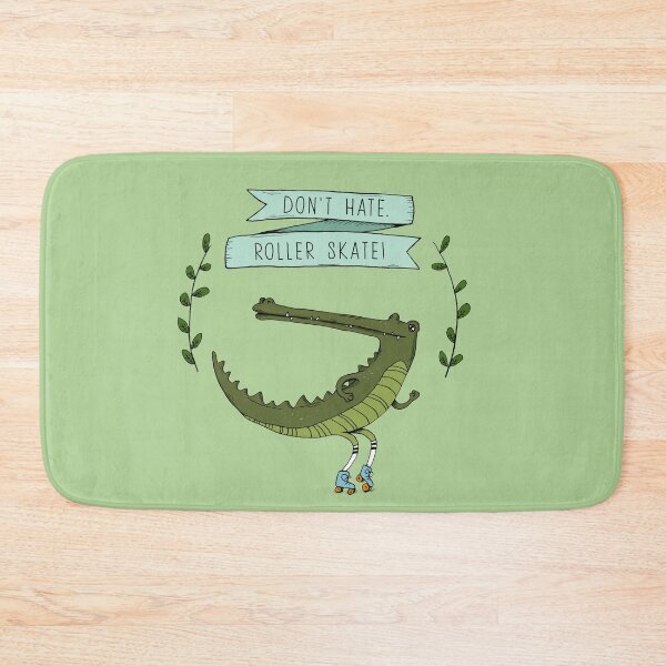 Item preview, Don't hate, roller skate crocodile designed and sold by agrapedesign.