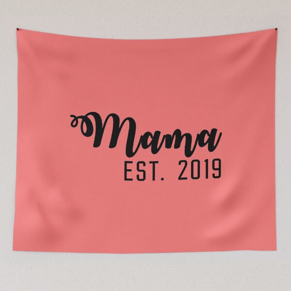 Item preview, Mama Est 2019 - Baby Shower Hand Lettered Gift Ideas for New Mom  designed and sold by ASClothDesign.