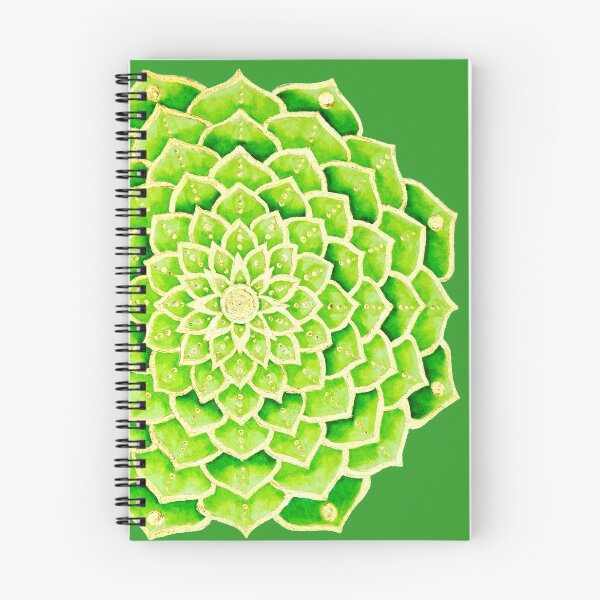 Item preview, Mandala de oro suculenta verde designed and sold by Sunfreestar.