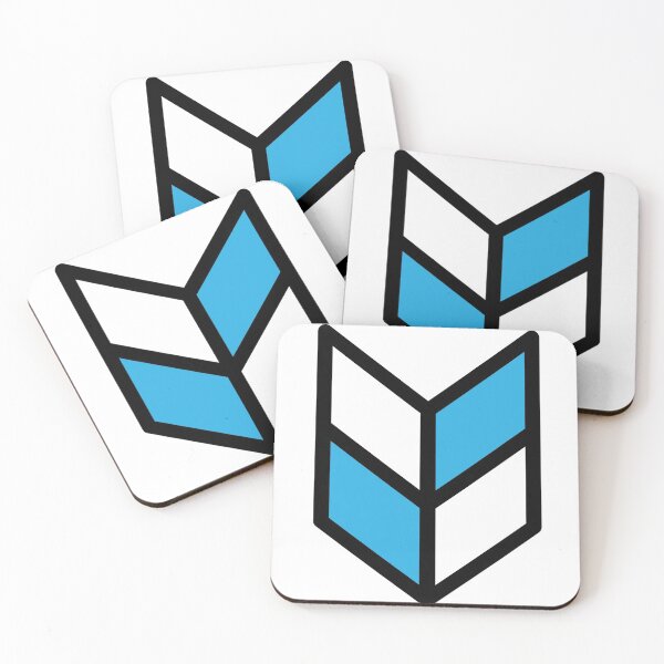 Item preview, Geometric Pattern: Chevron: White/Blue designed and sold by Red Wolf.