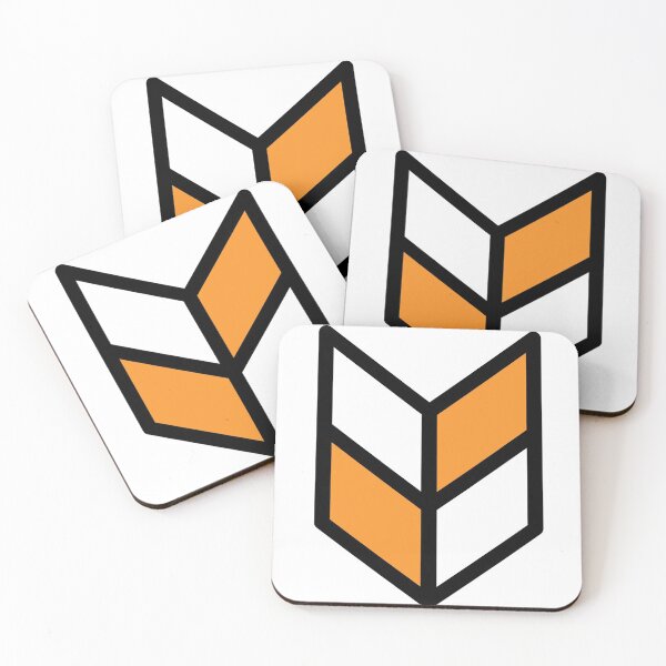 Item preview, Geometric Pattern: Chevron: White/Orange designed and sold by Red Wolf.
