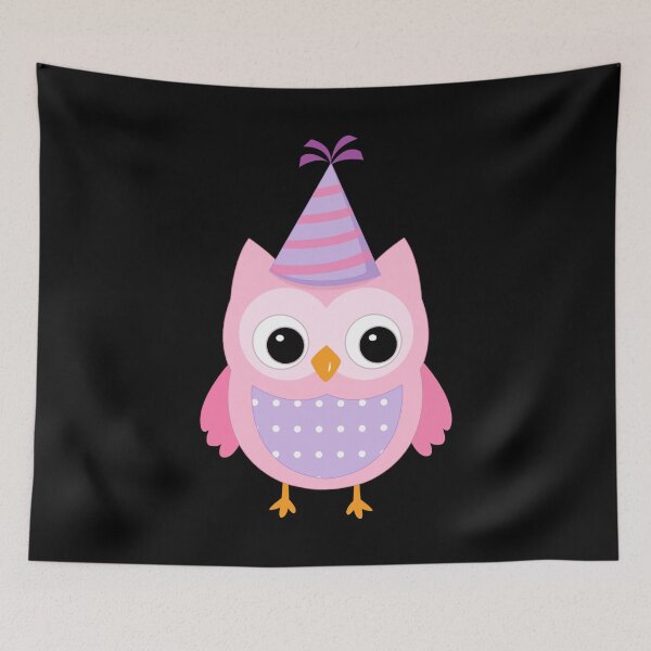 Item preview, Birthday Owl - Christmas, Thanksgiving and Birthday Party Gift Ideas for Owl Lovers designed and sold by ASClothDesign.